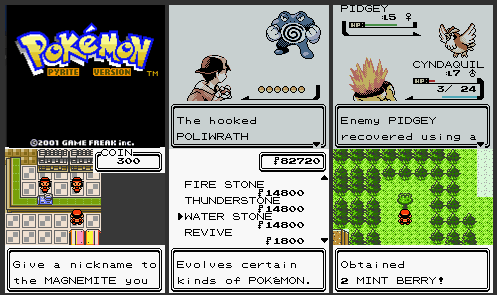 Pokemon Pyrite GBC ROM Hack Video Game Custom Gameboy Color