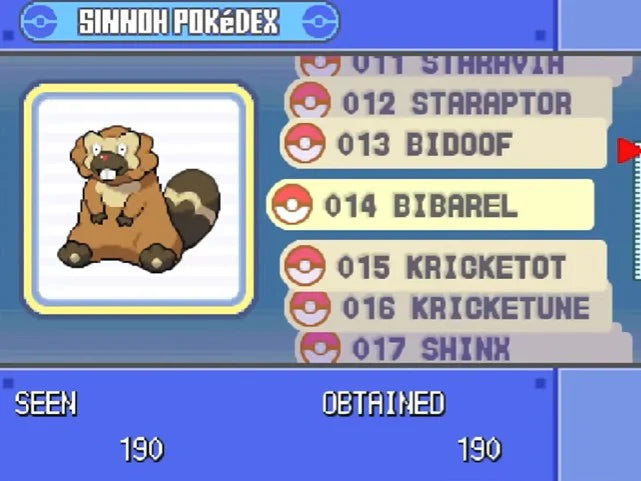 Pokemon SlotMod Pearl NDS Nintendo DS Custom ROM Hack Video Game