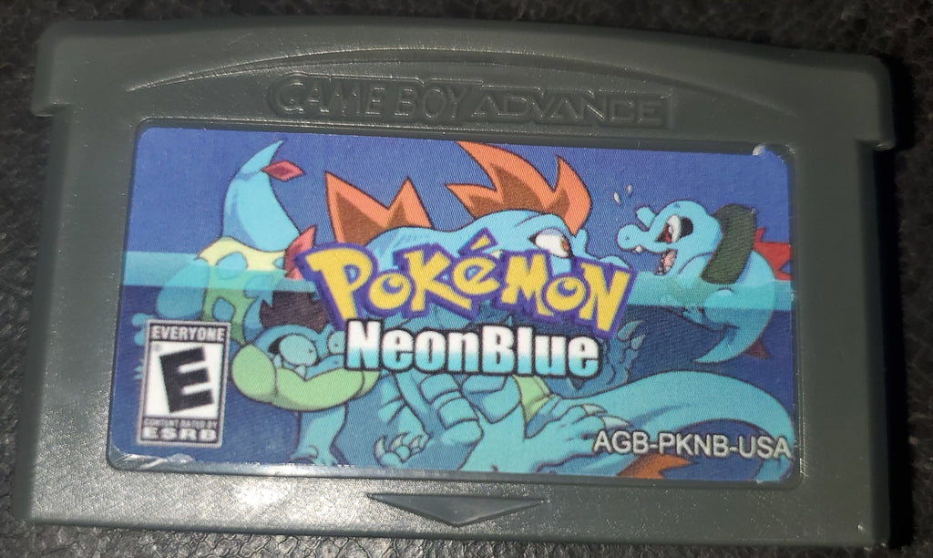 Pokemon NeonBlue GBA ROM Hack Video Game Custom Gameboy Advance