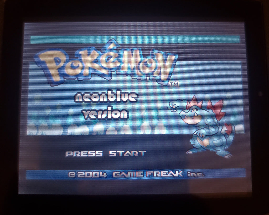 Pokemon NeonBlue GBA ROM Hack Video Game Custom Gameboy Advance