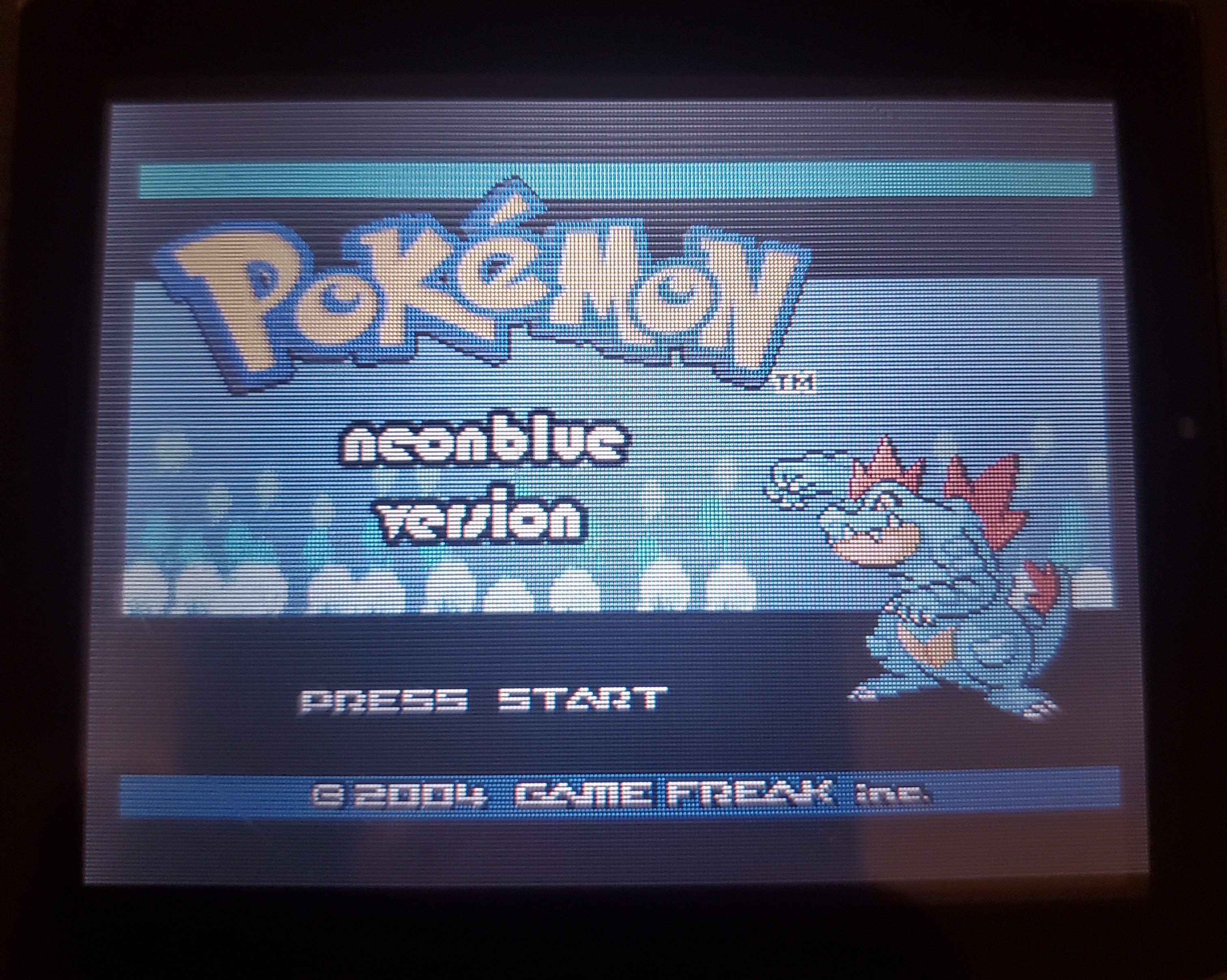 Pokemon NeonBlue GBA ROM Hack Video Game Custom Gameboy Advance
