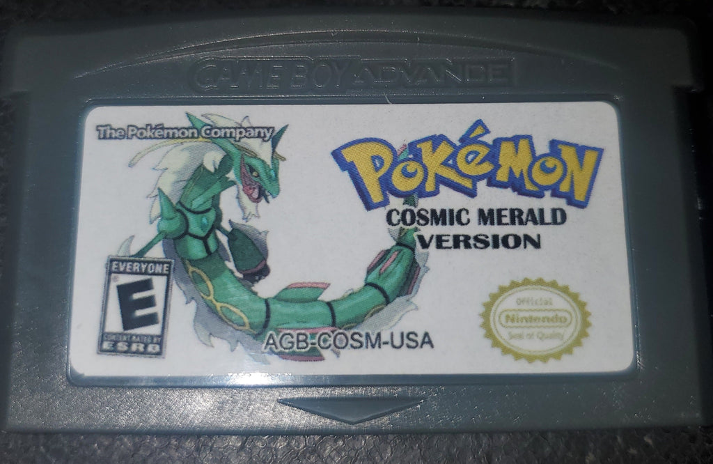 Pokemon Cosmic Emerald GBA ROM Hack Video Game Custom Gameboy Advance
