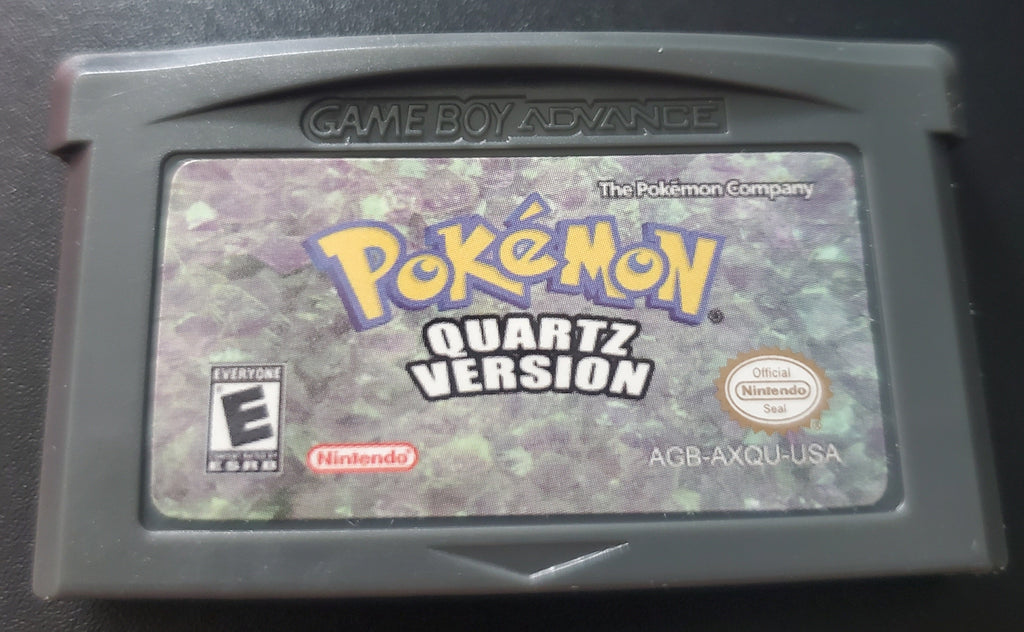 Pokemon Quartz GBA ROM Hack Video Game Custom Gameboy Advance