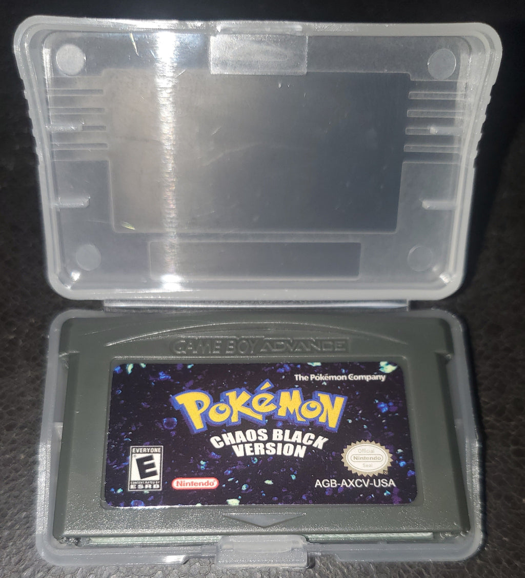 Pokemon Chaos Black GBA ROM Hack Video Game Custom Gameboy Advance