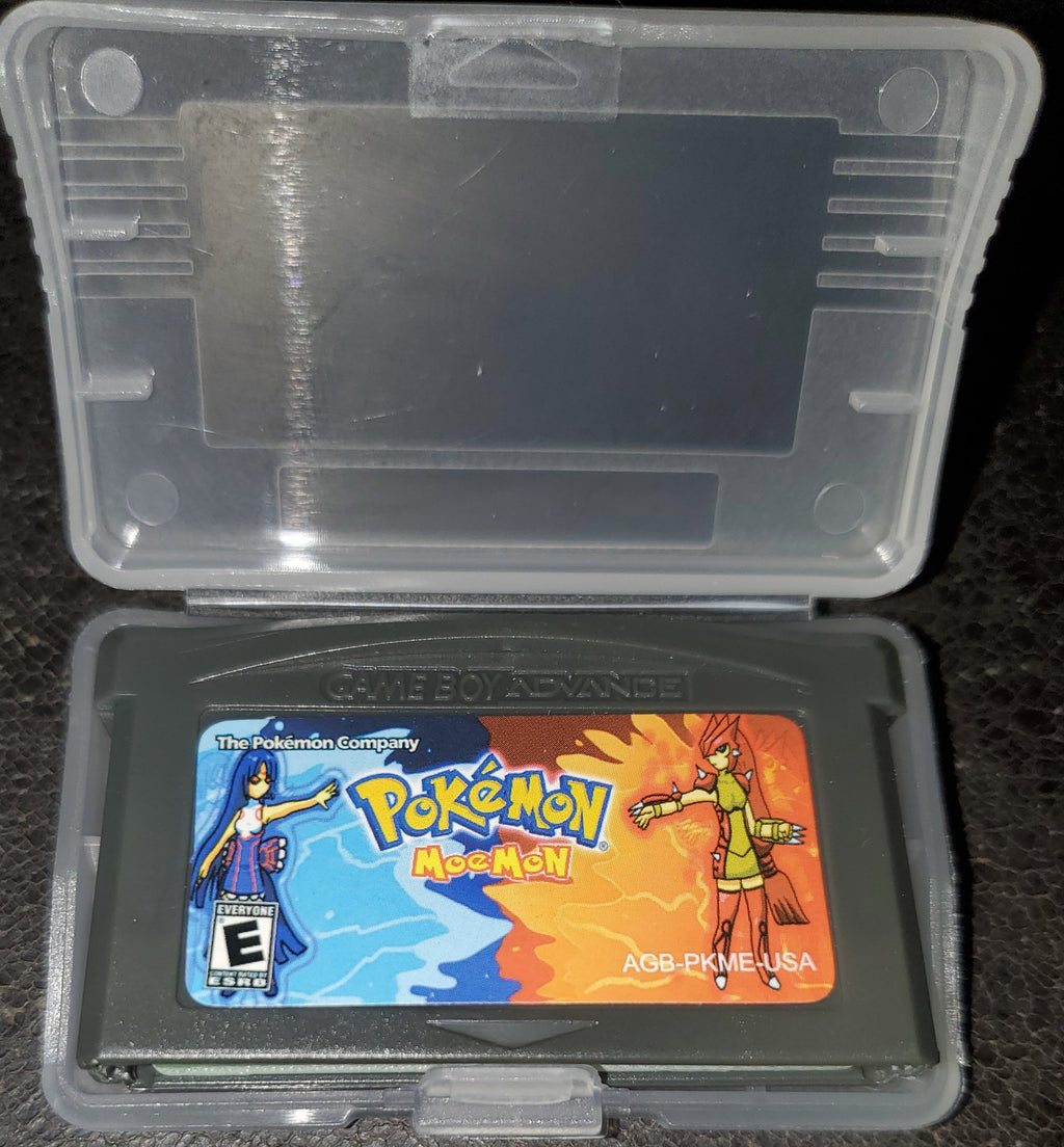 Pokemon Moemon Fire Red GBA ROM Hack Video Game Custom Gameboy Advance