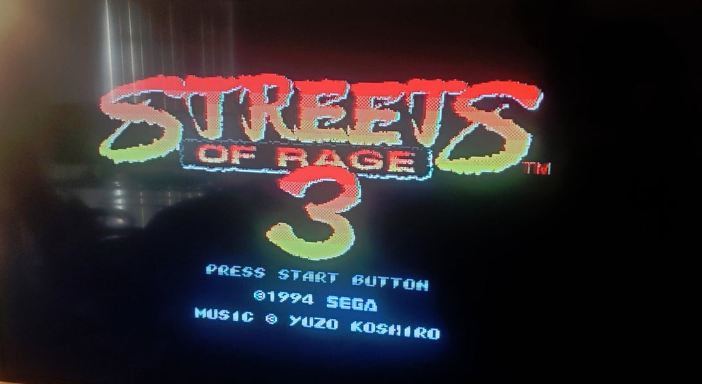 Streets of Rage 3 Sega Genesis Mega Drive Video Game Cartridge 1994
