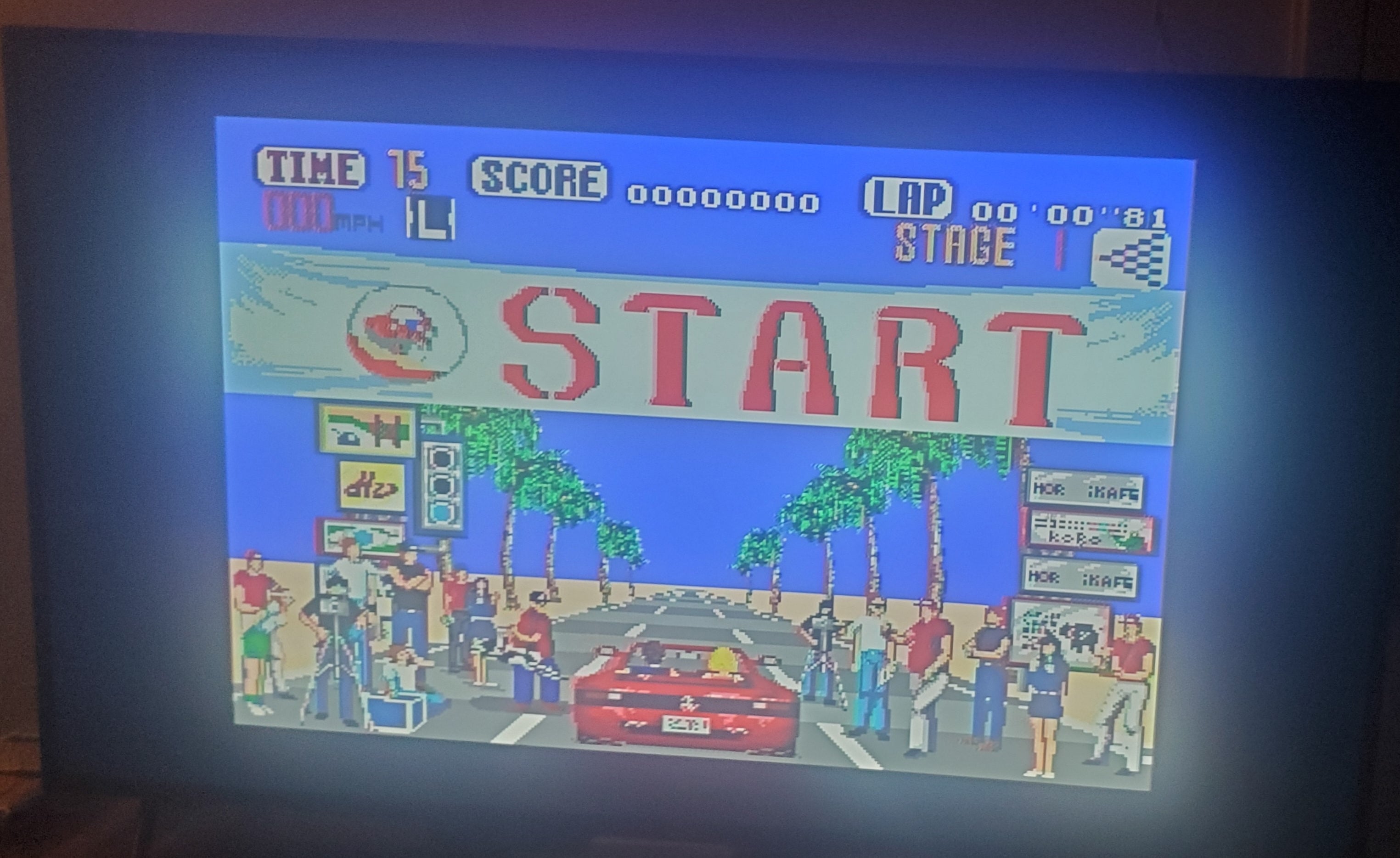 Outrun Sega Genesis Mega Drive Video Game Cartridge 1991