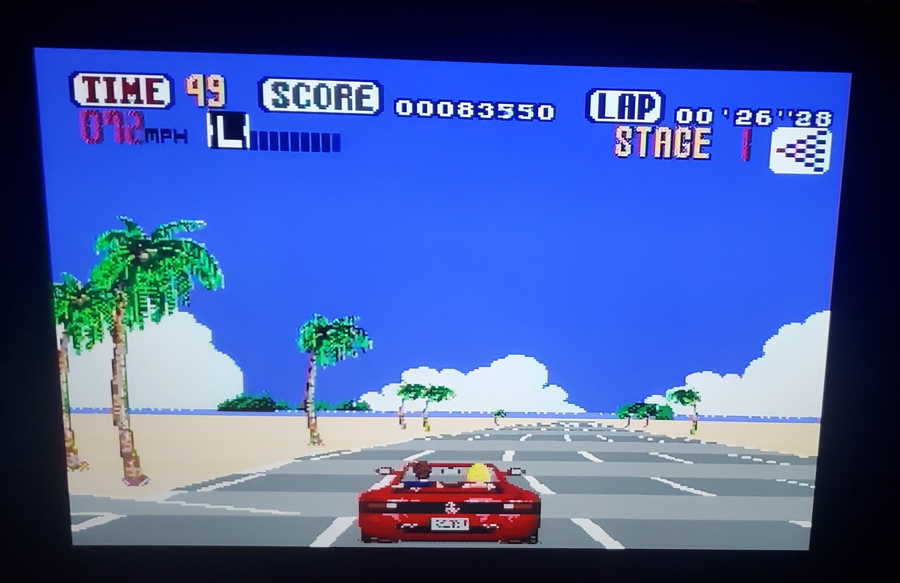 Outrun Sega Genesis Mega Drive Video Game Cartridge 1991