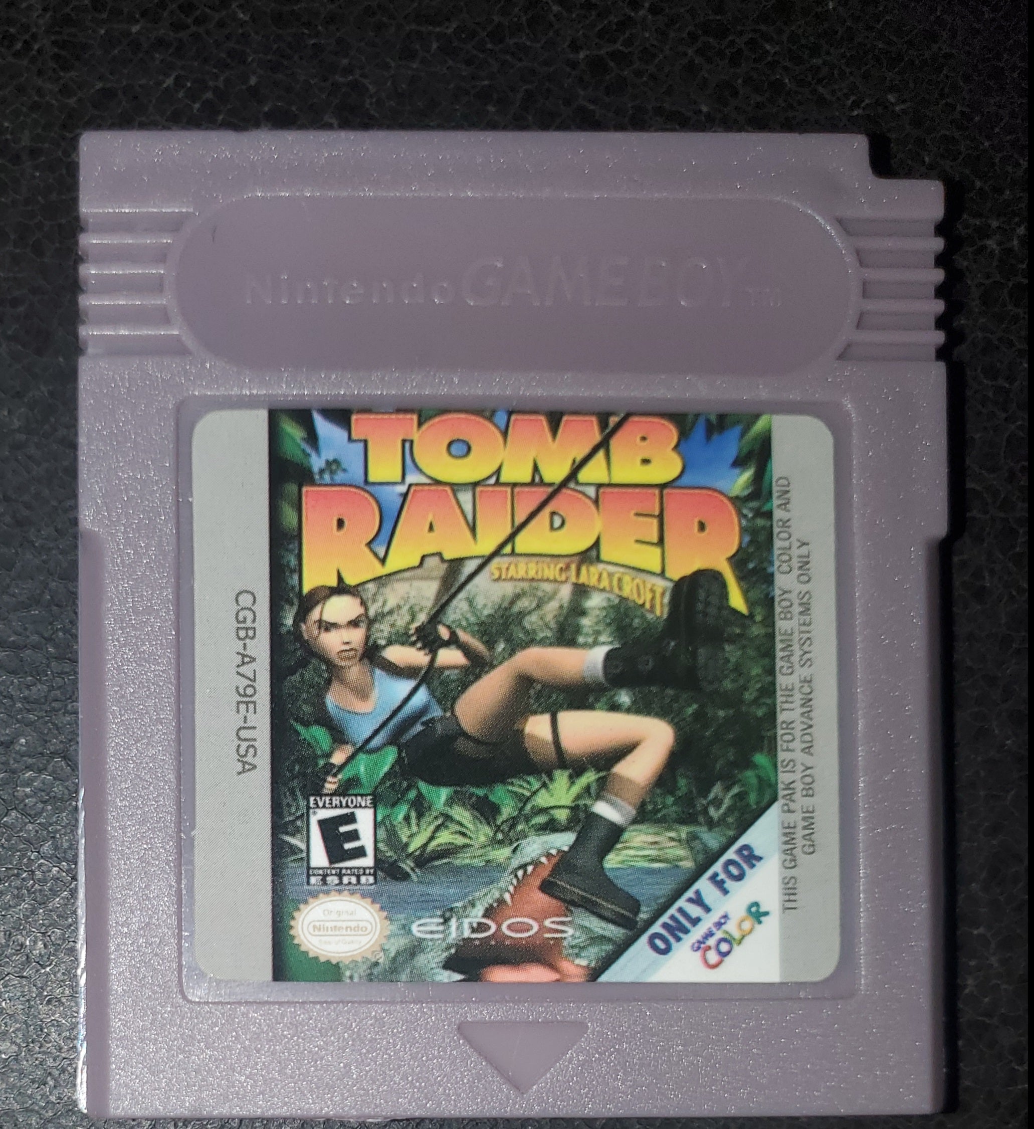 Tomb Raider GBC Video Game Catridge Gameboy Color 2000