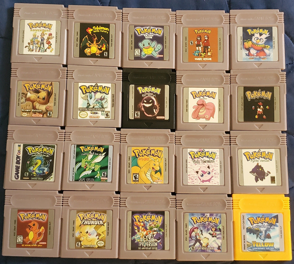 GBC Pokemon ROM Hack Video Game Cartridge Game Boy Color