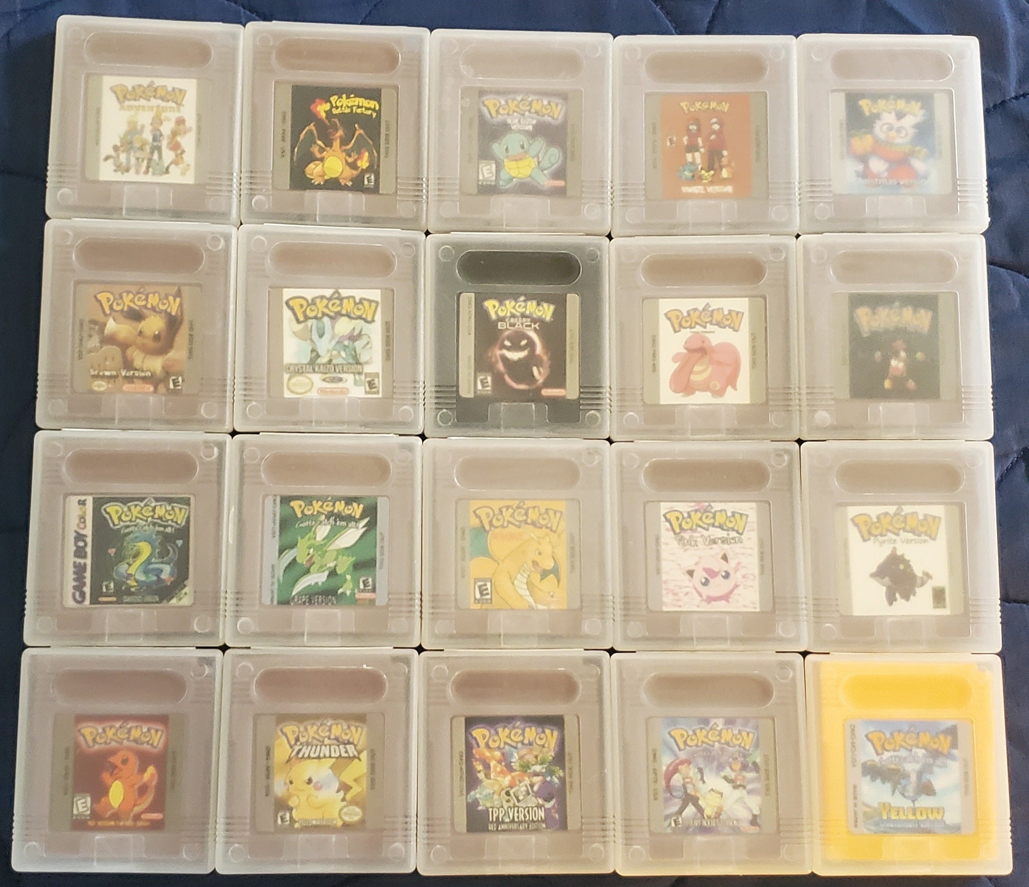 GBC Pokemon ROM Hack Video Game Cartridge Game Boy Color