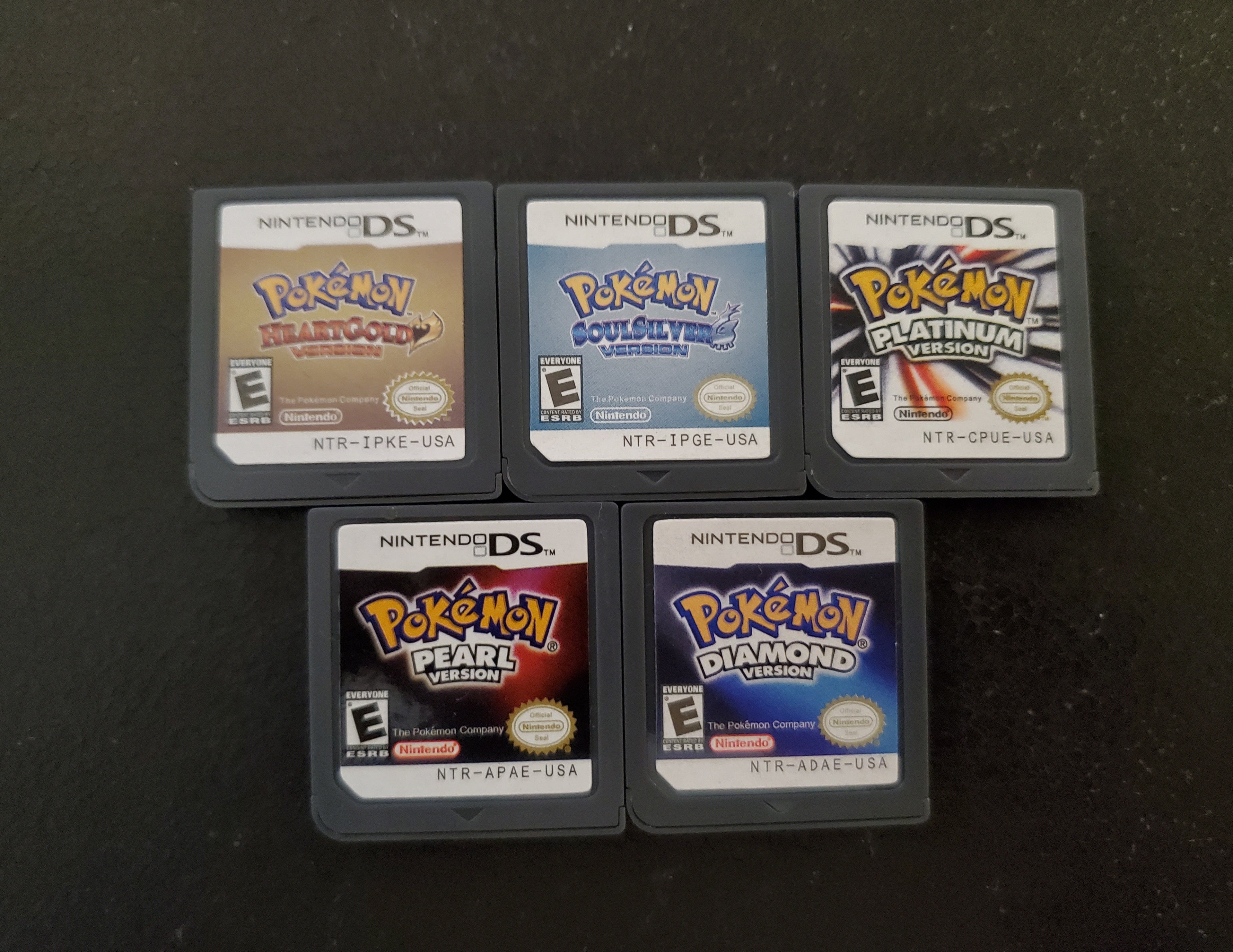 Nintendo DS Video Game Cartridge Collection NDS Pokemon