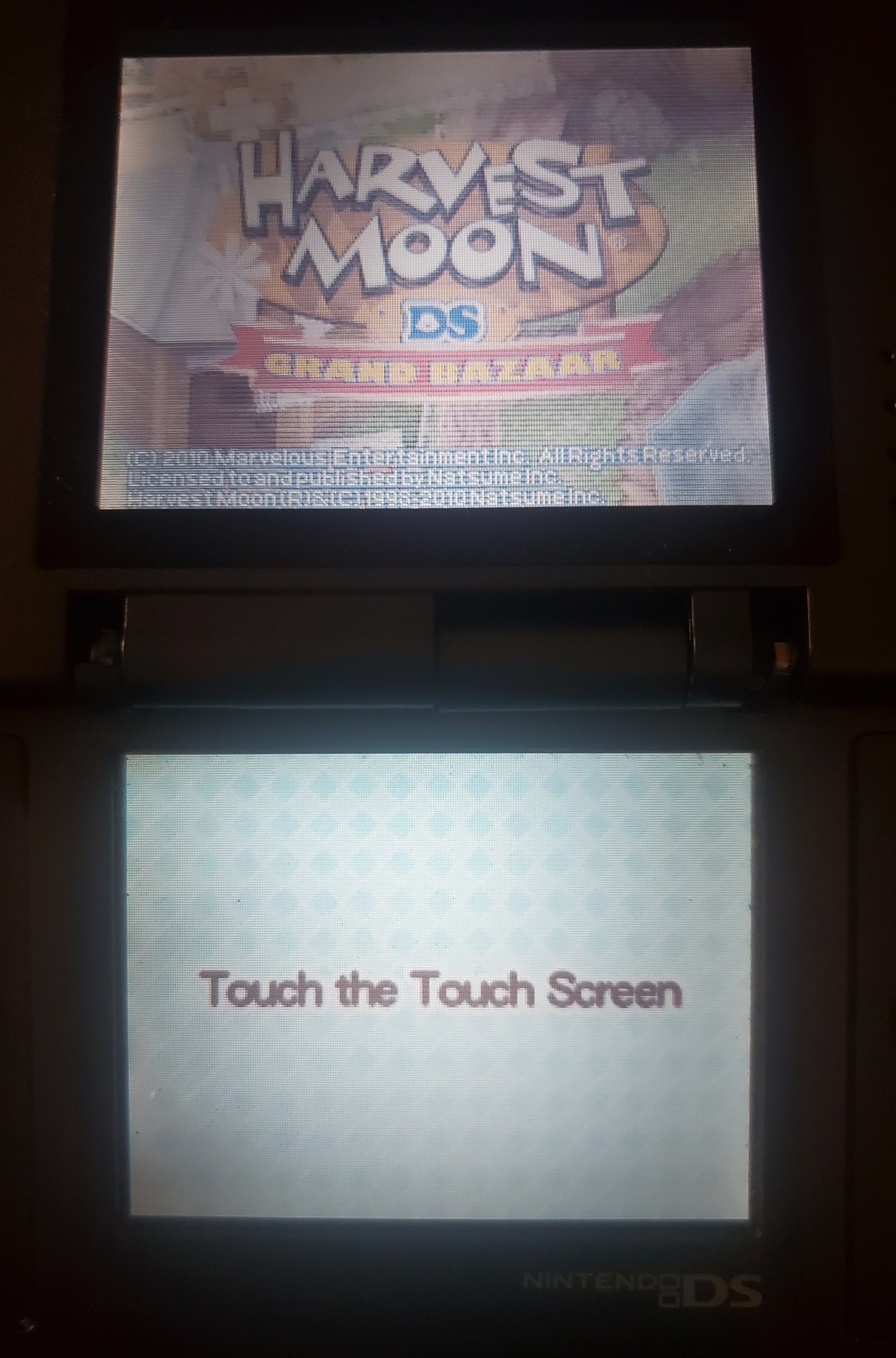 Harvest Moon DS Grand Bazaar NDS Video Game Cartridge Nintendo DS 2010