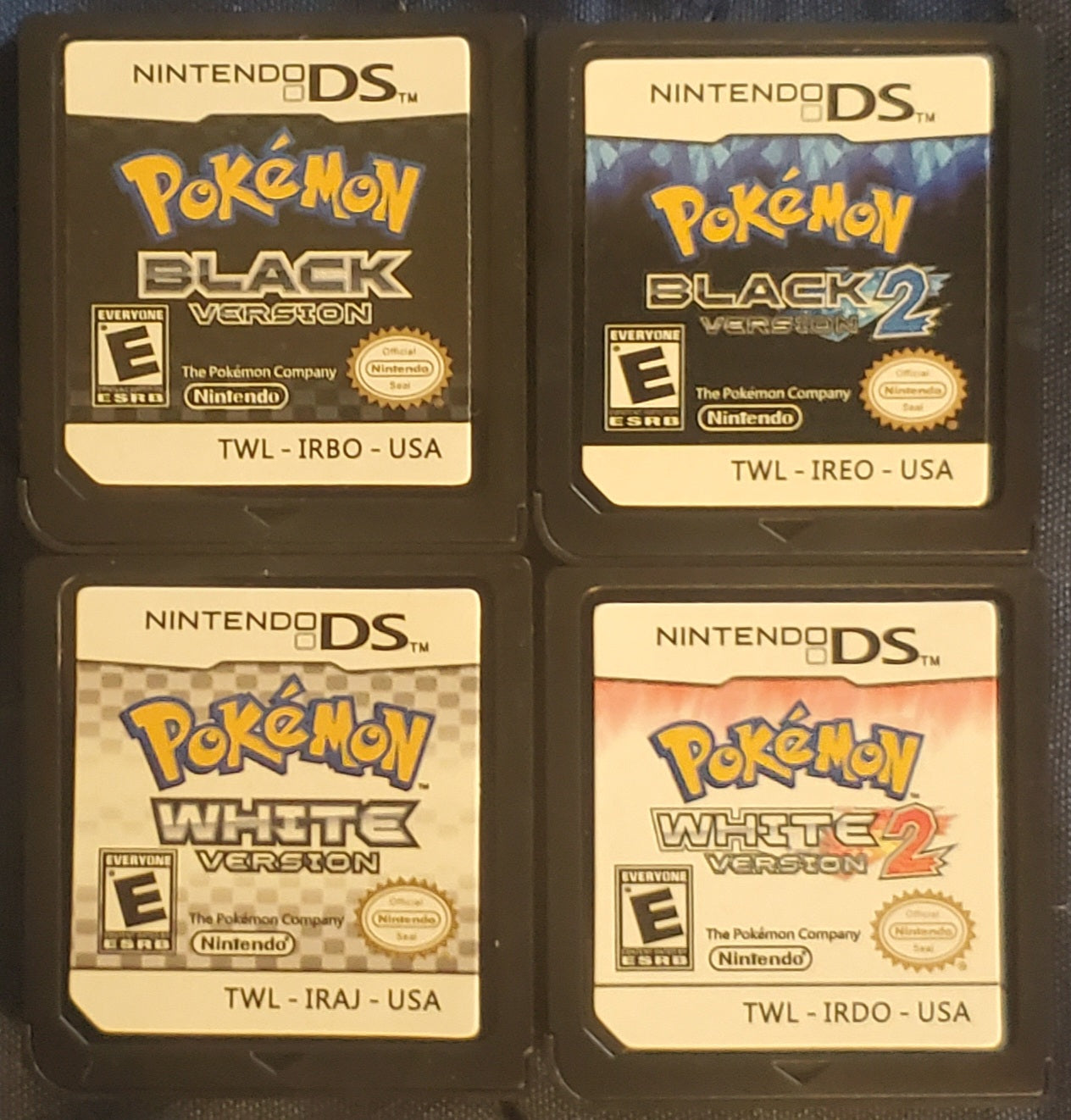 Nintendo DS Video Game Cartridge Collection NDS Pokemon