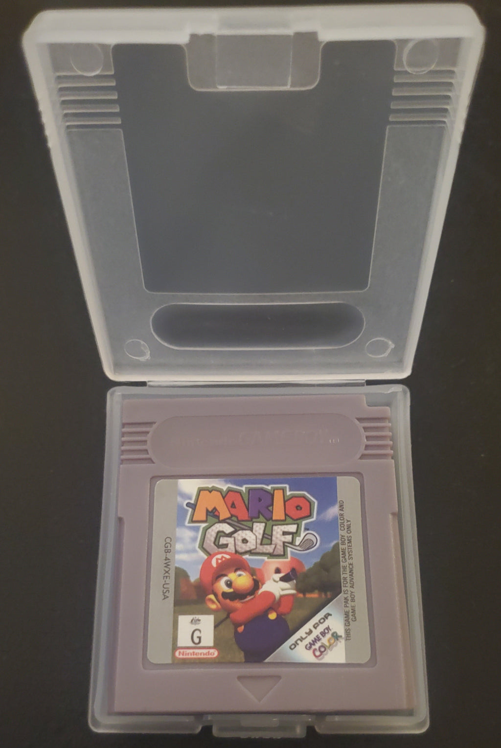 Mario Golf GBC Video Game Catridge Gameboy Color 1999