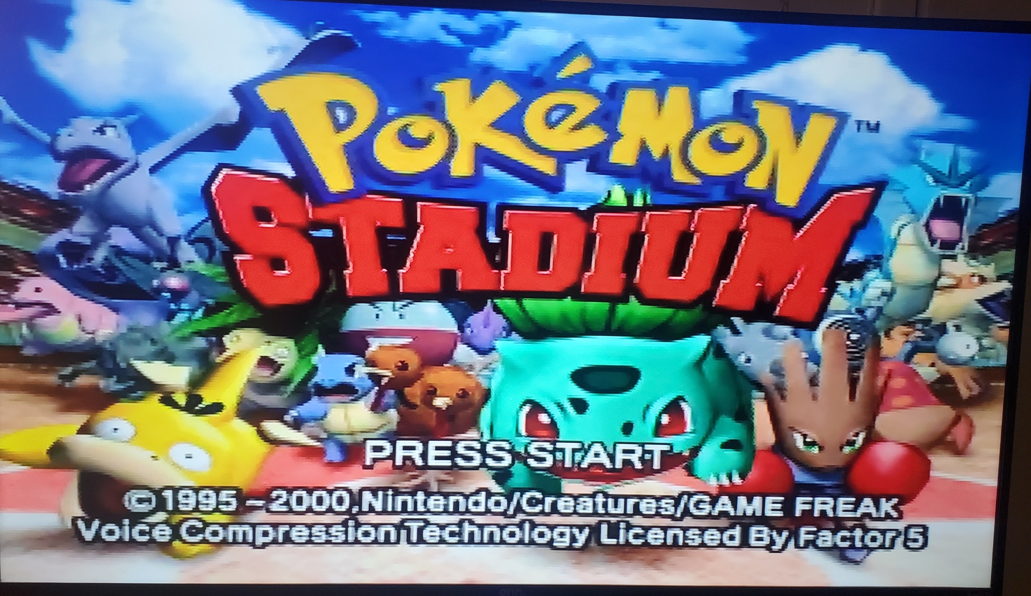 Pokemon Stadium 1 N64 Nintendo 64 Video Game Cartridge 2000