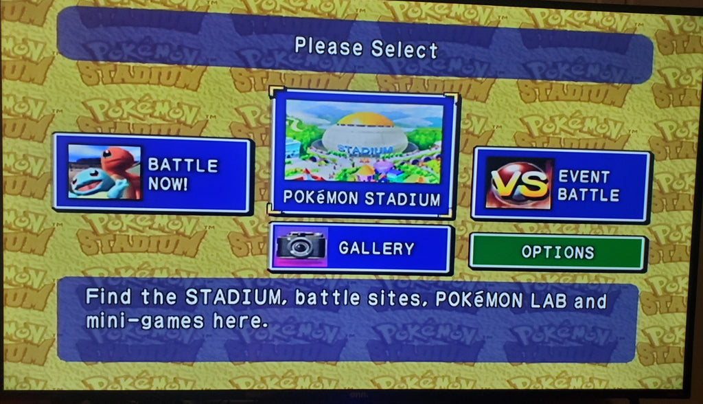 Pokemon Stadium 1 N64 Nintendo 64 Video Game Cartridge 2000