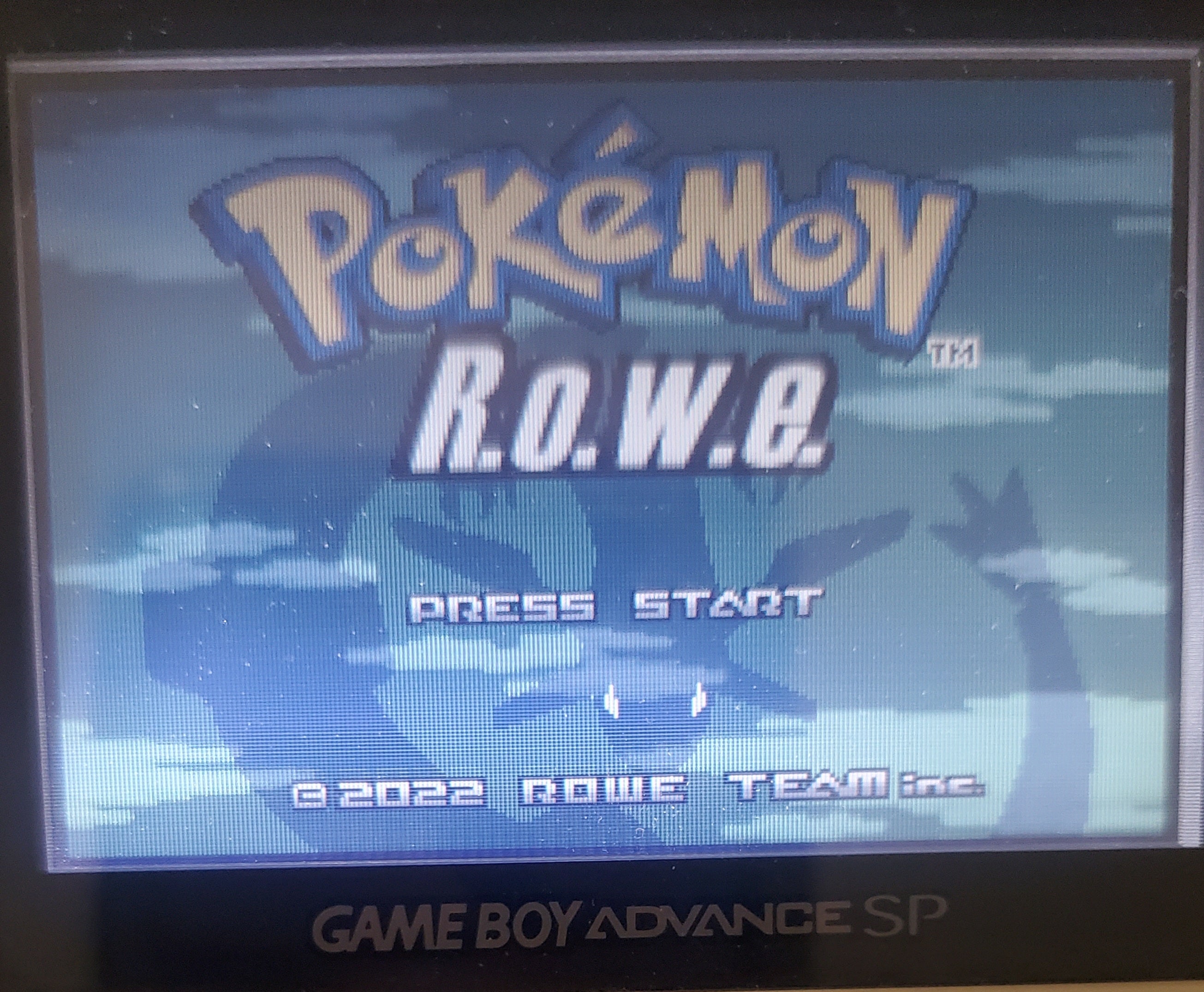 Pokemon R.O.W.E GBA Custom Pokemon ROM Hack Video Game Boy Advance