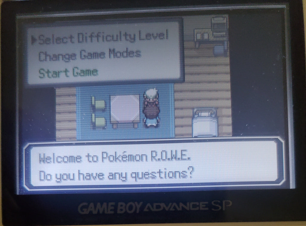 Pokemon R.O.W.E GBA Custom Pokemon ROM Hack Video Game Boy Advance