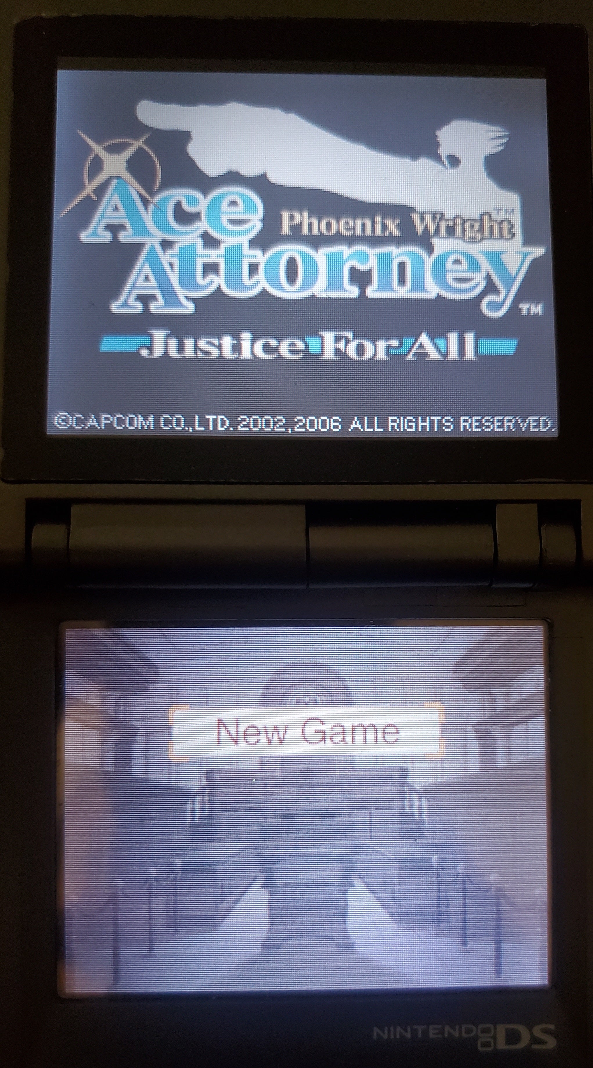 Phoenix Wright Ace Attorney Justice for All NDS Video Game Nintendo DS