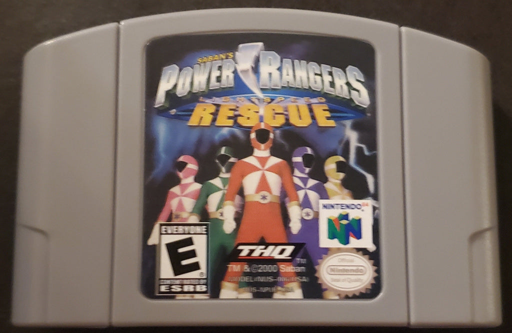 Power Rangers Lightspeed Rescue N64 Nintendo 64 Video Game 2000
