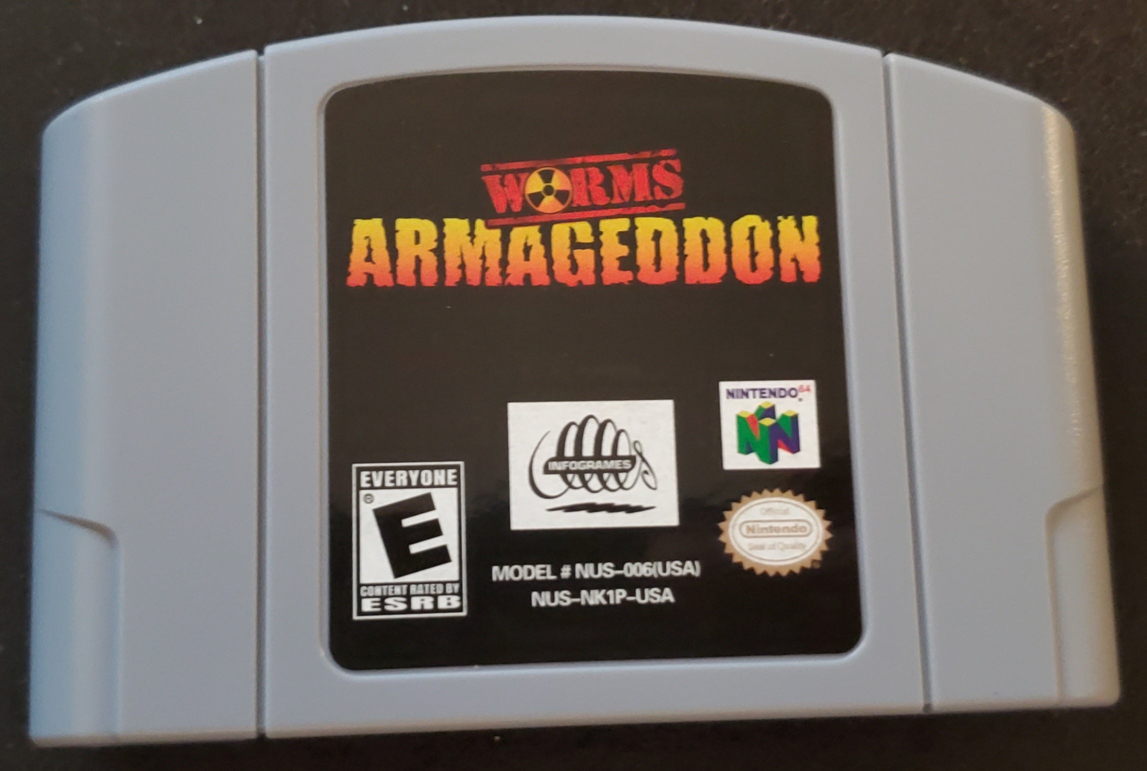 Worms Armageddon N64 Nintendo 64 Video Game Cartridge 2000