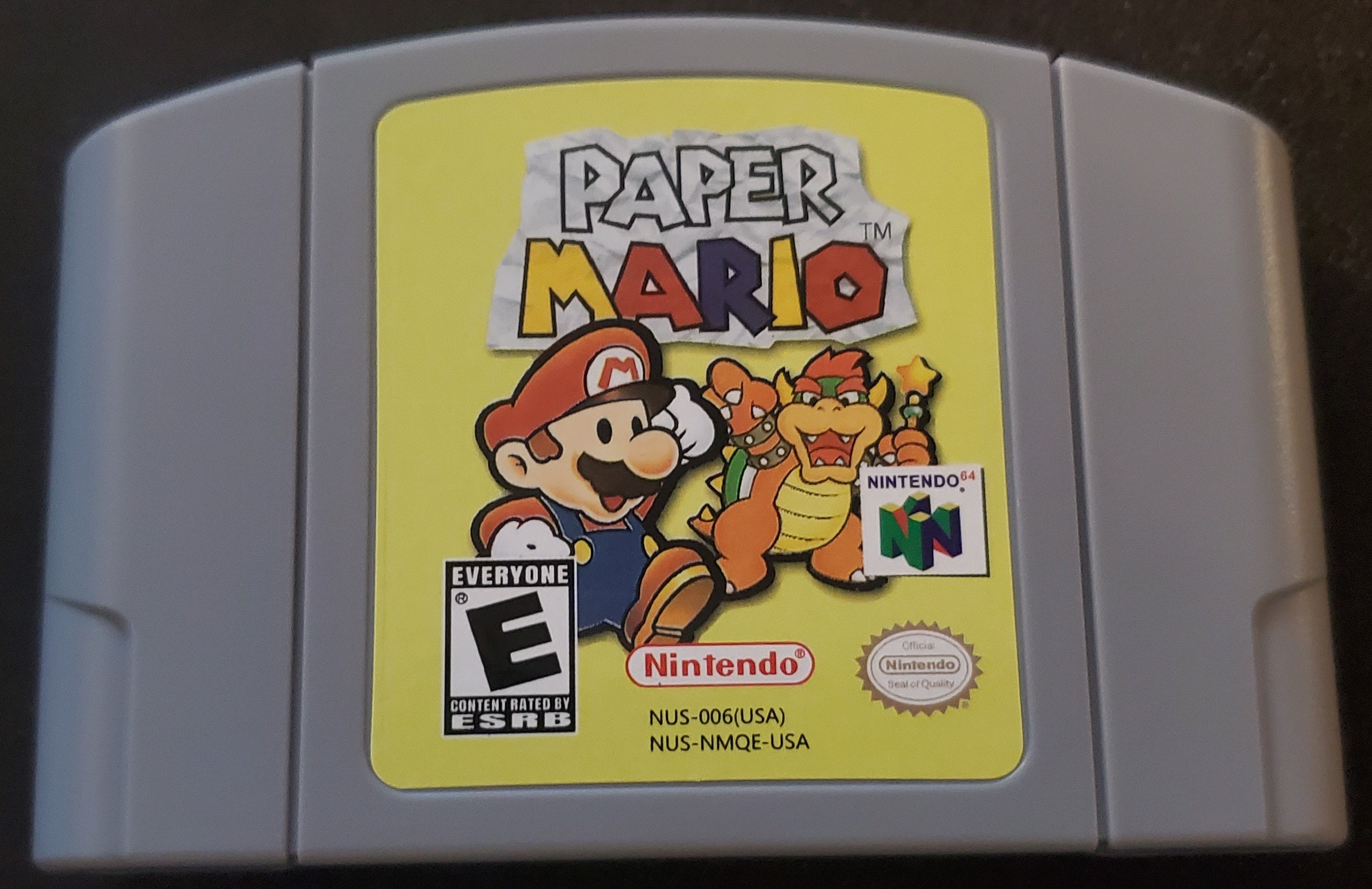 Paper Mario N64 Nintendo 64 Video Game Cartridge 2000