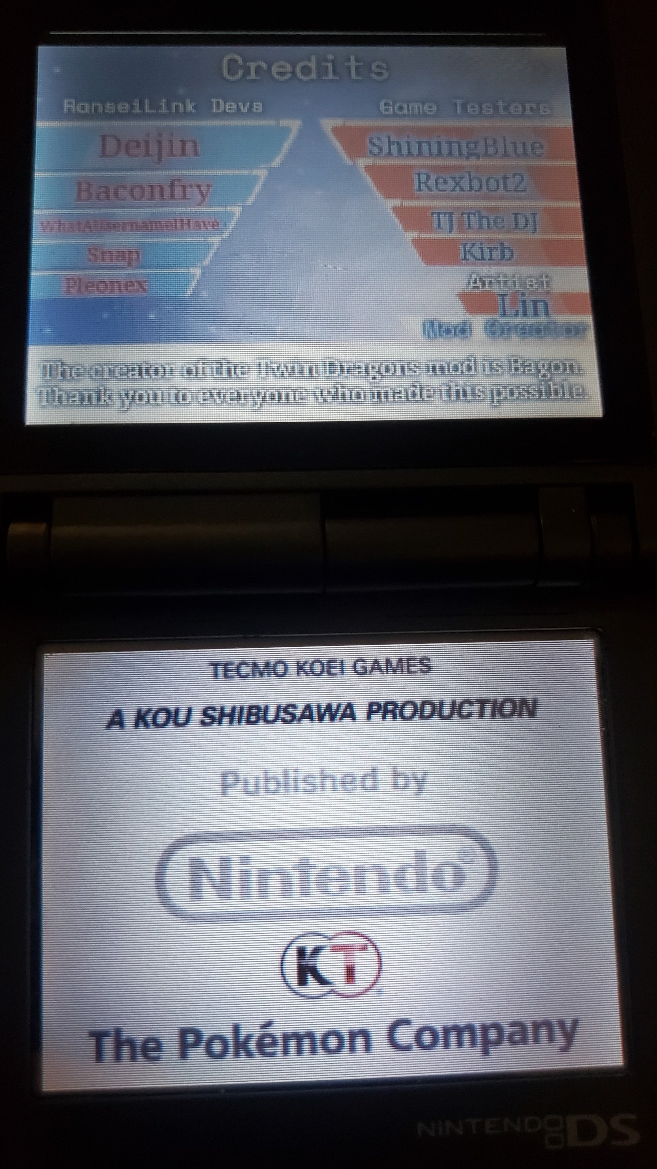 Pokemon Conquest Twin Dragons NDS Nintendo DS ROM Hack Video Game