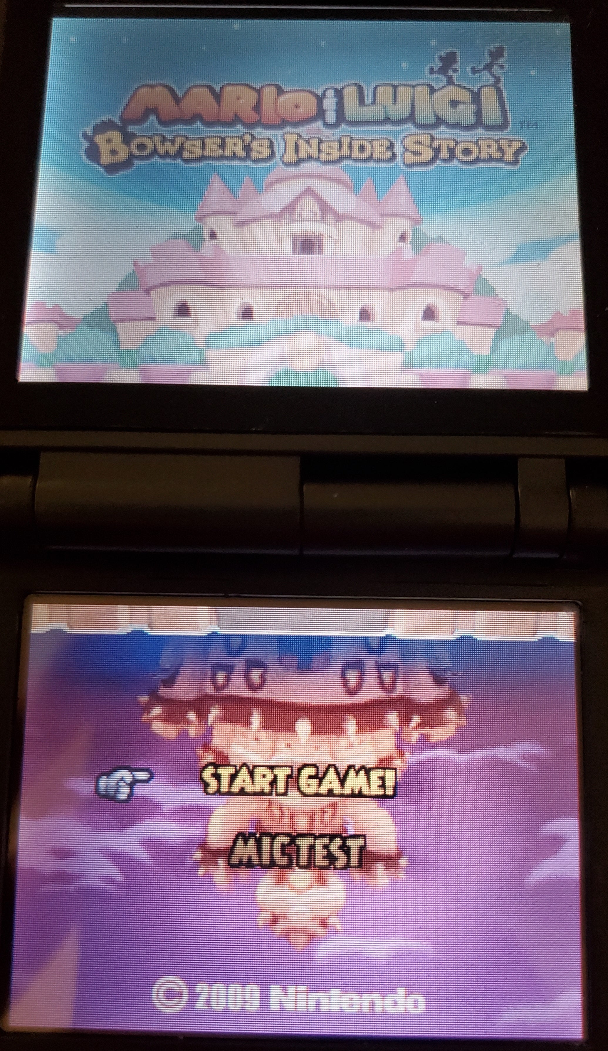 Mario and Luigi Bowser's Inside Story Video Game Nintendo DS 2009