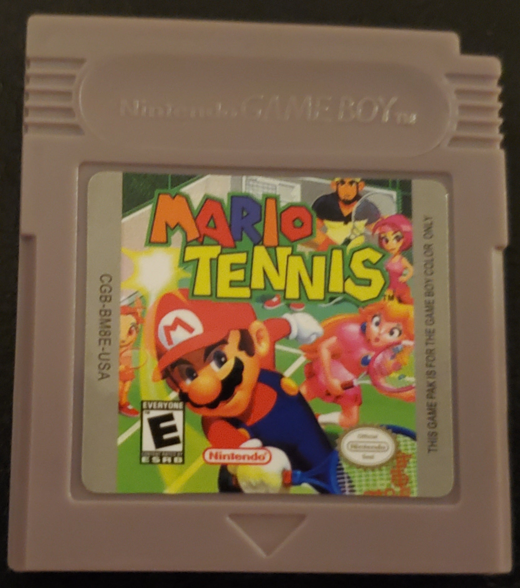 Mario Tennis GBC Video Game Catridge Gameboy Color 2001