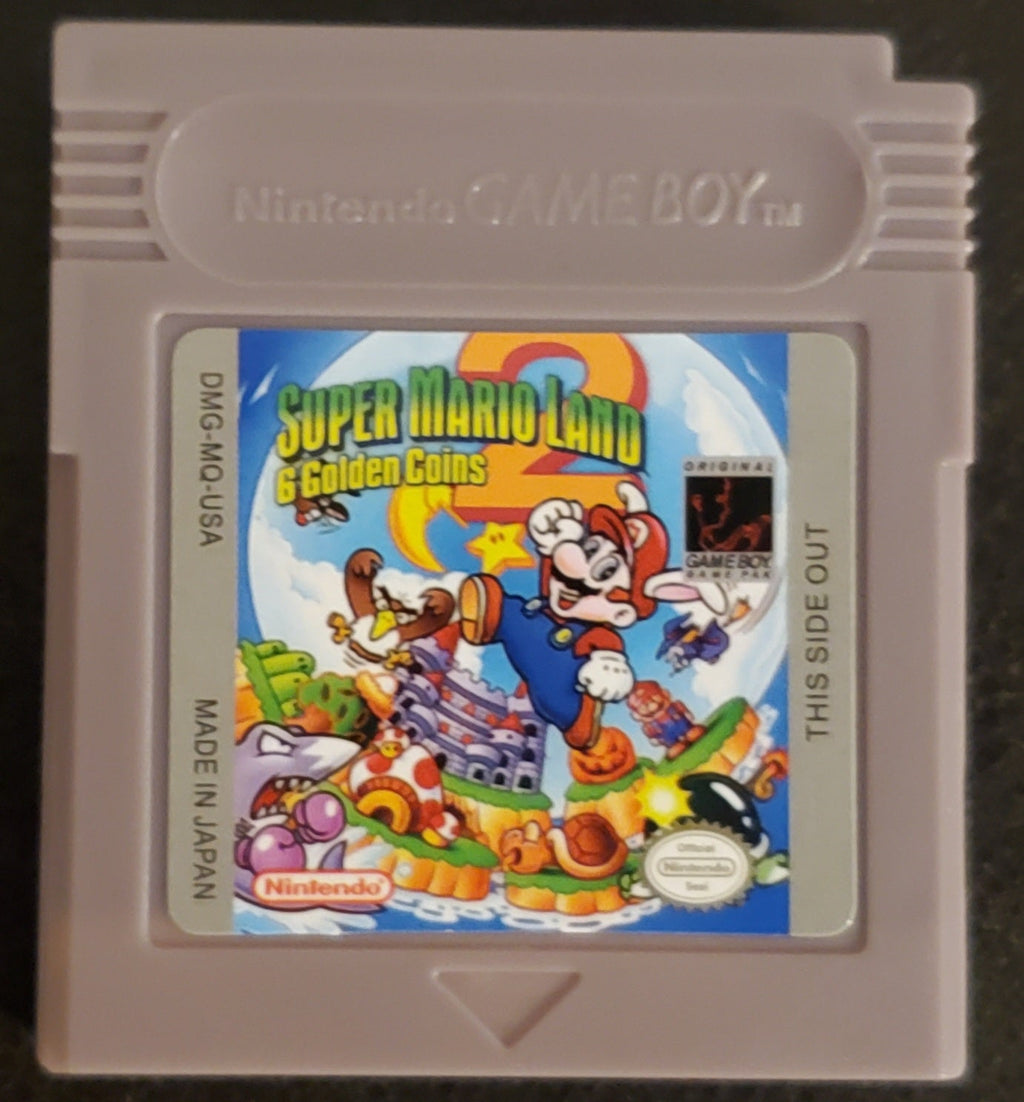 Super Mario Land 2, 6 Golden Coins GBC Video Game Catridge Gameboy 1992