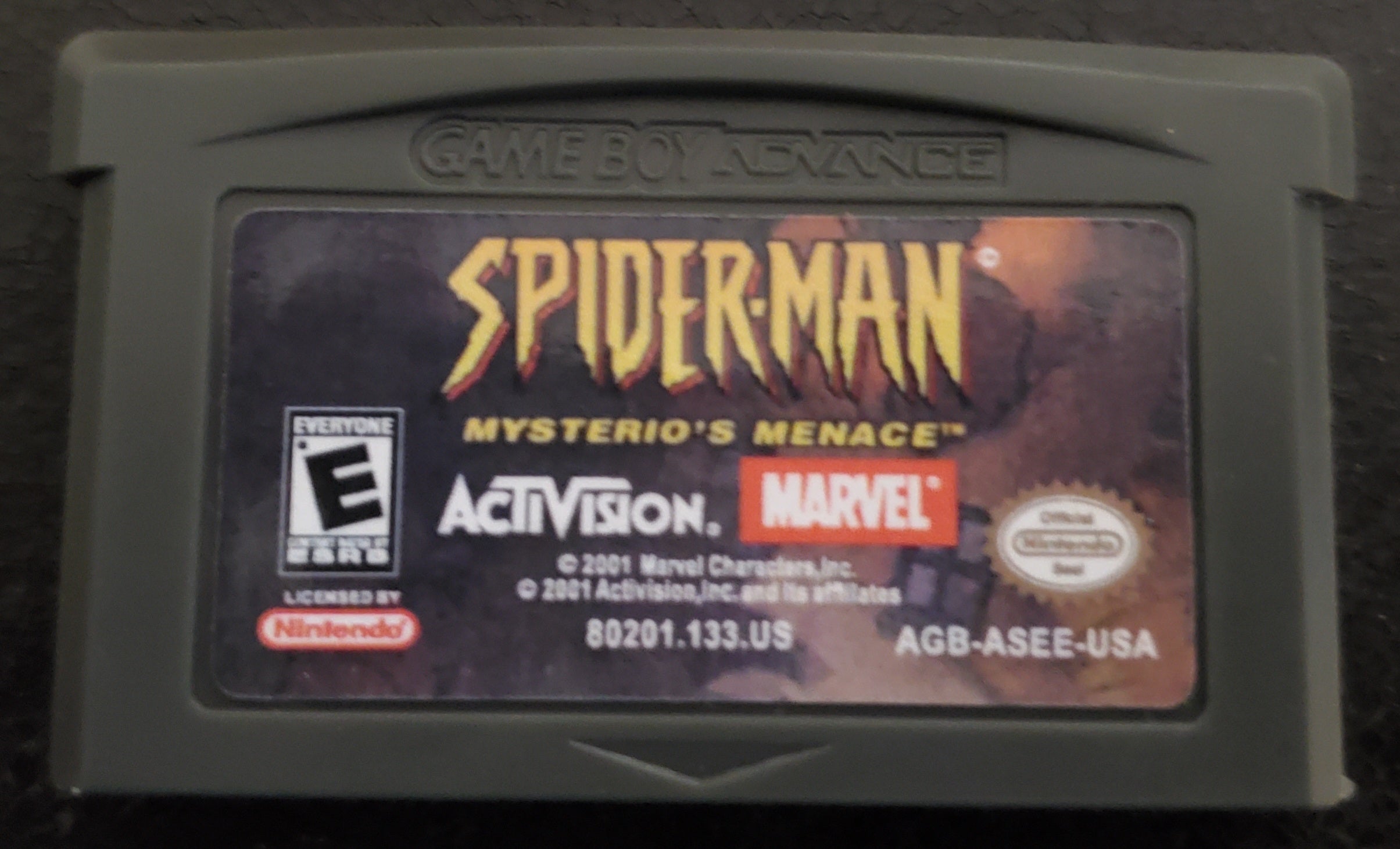 Spider-Man Mysterio's Menace GBA Video Game Boy Advance Nintendo 2001