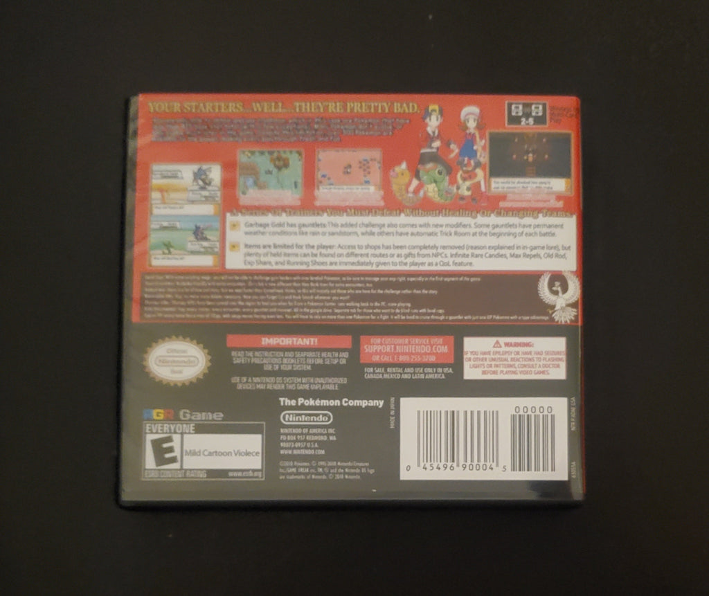Pokemon GarbageGold NDS Nintendo DS Custom ROM Hack Video Game