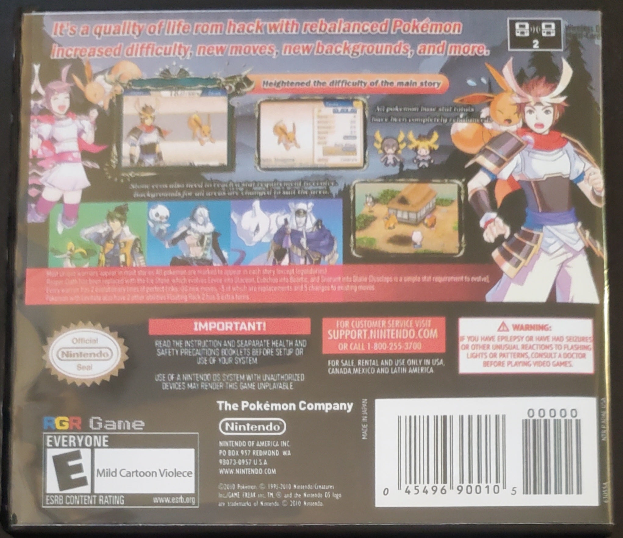 Pokemon Conquest Twin Dragons NDS Nintendo DS ROM Hack Video Game