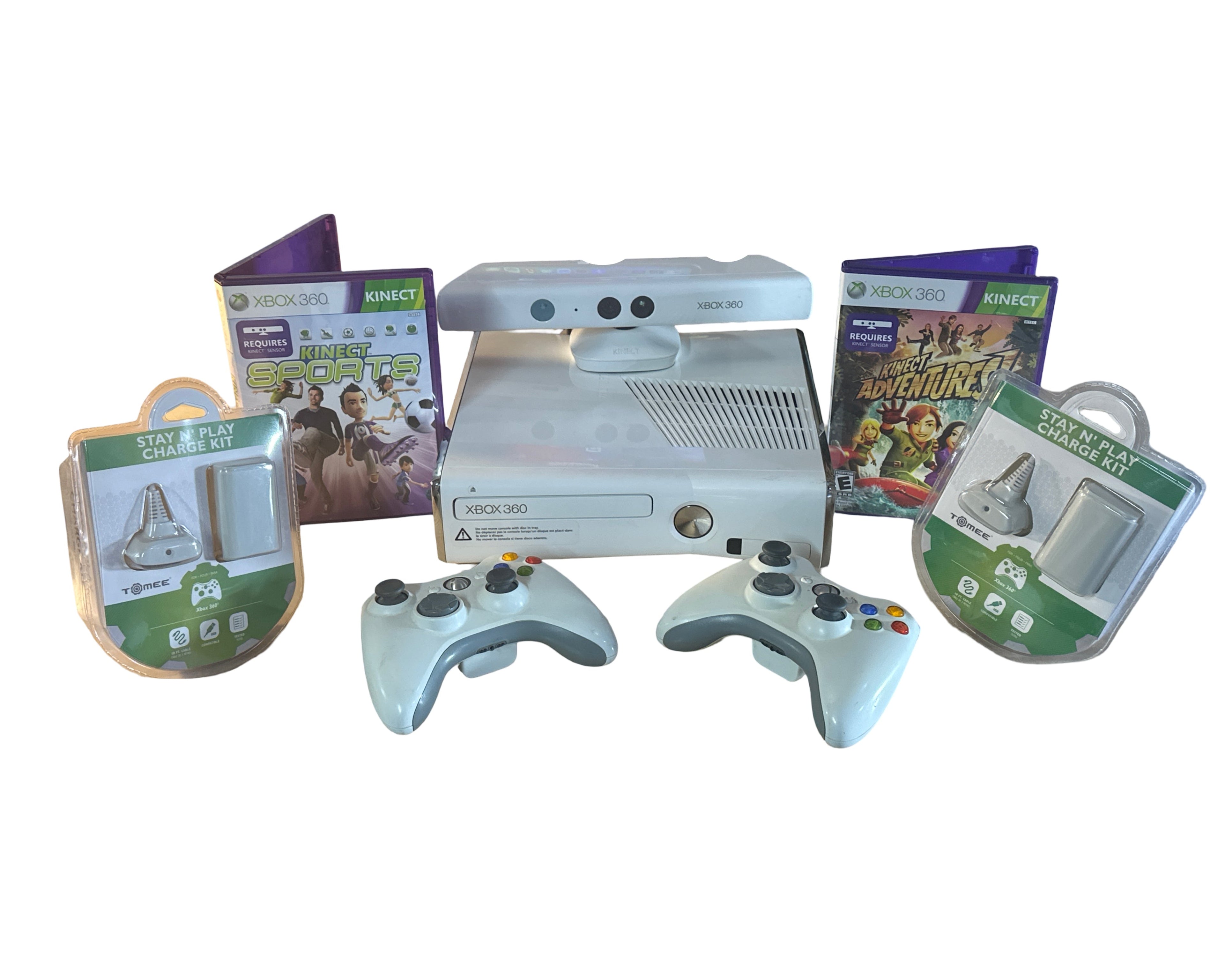 Xbox 360 Slim 4GB White Kinect Bundle - Xbox 360