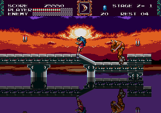 Castlevania The New Generation Sega Genesis Mega Drive Video Game 1994