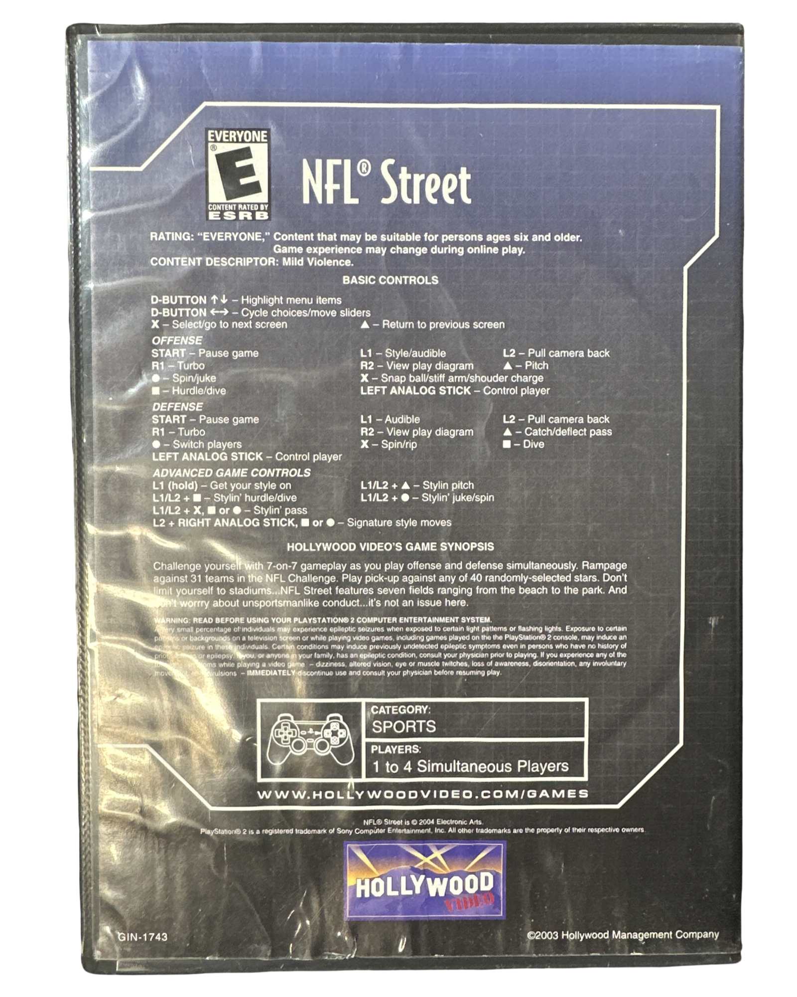 NFL Street - Playstation 2