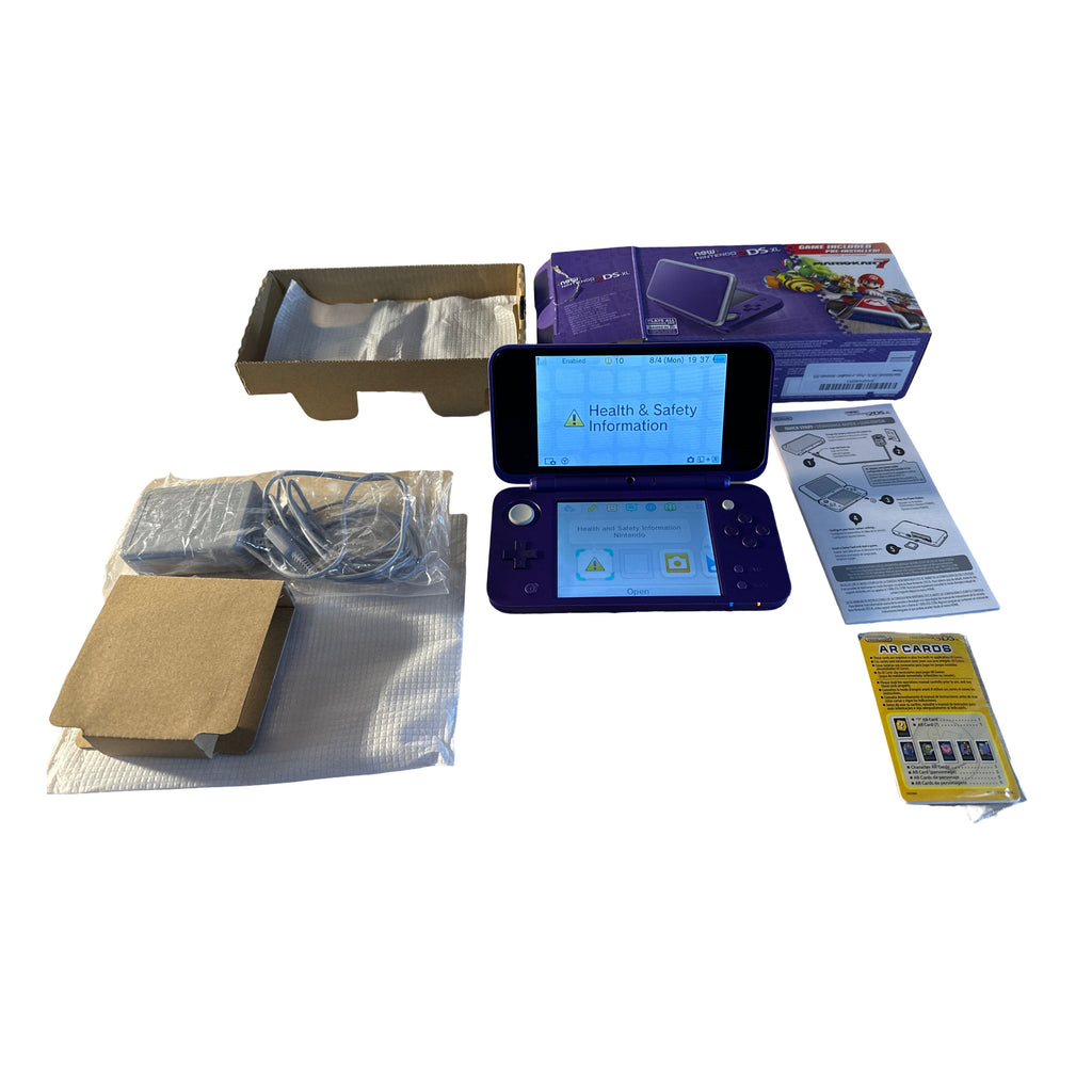 New Nintendo 2DS XL Purple + Silver [Mario Kart 7 Pre-installed] - Nintendo 3DS