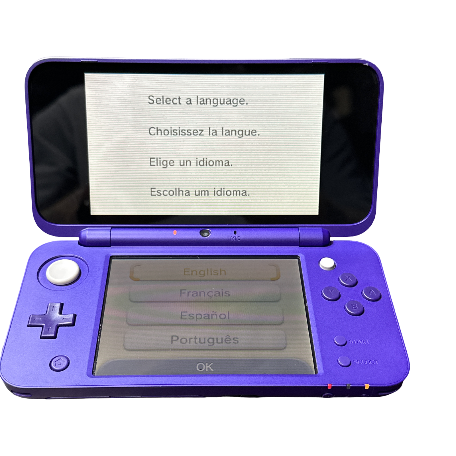 New Nintendo 2DS XL Purple + Silver [Mario Kart 7 Pre-installed] - Nintendo 3DS