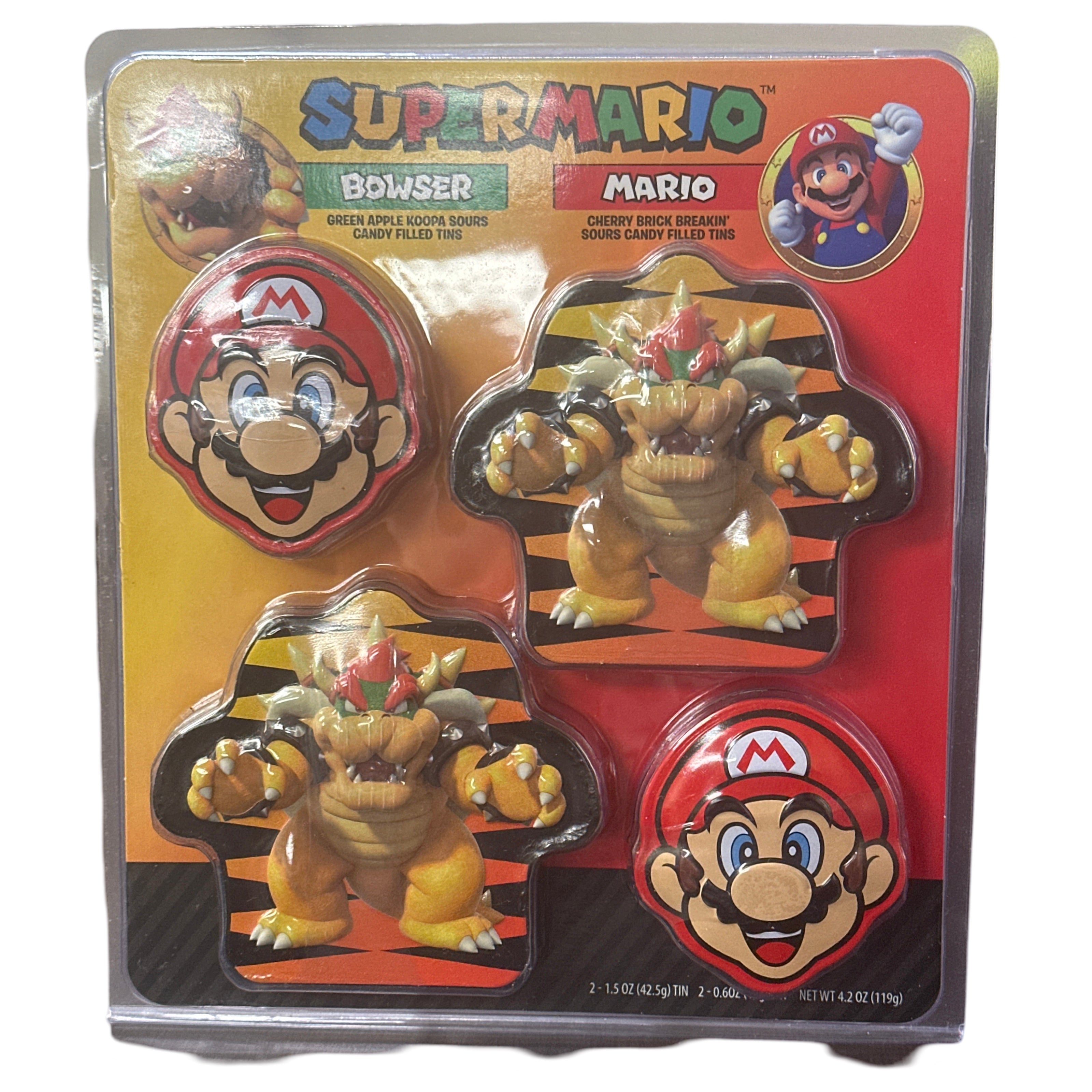 Super Mario and Bowser Candy Tin Collection