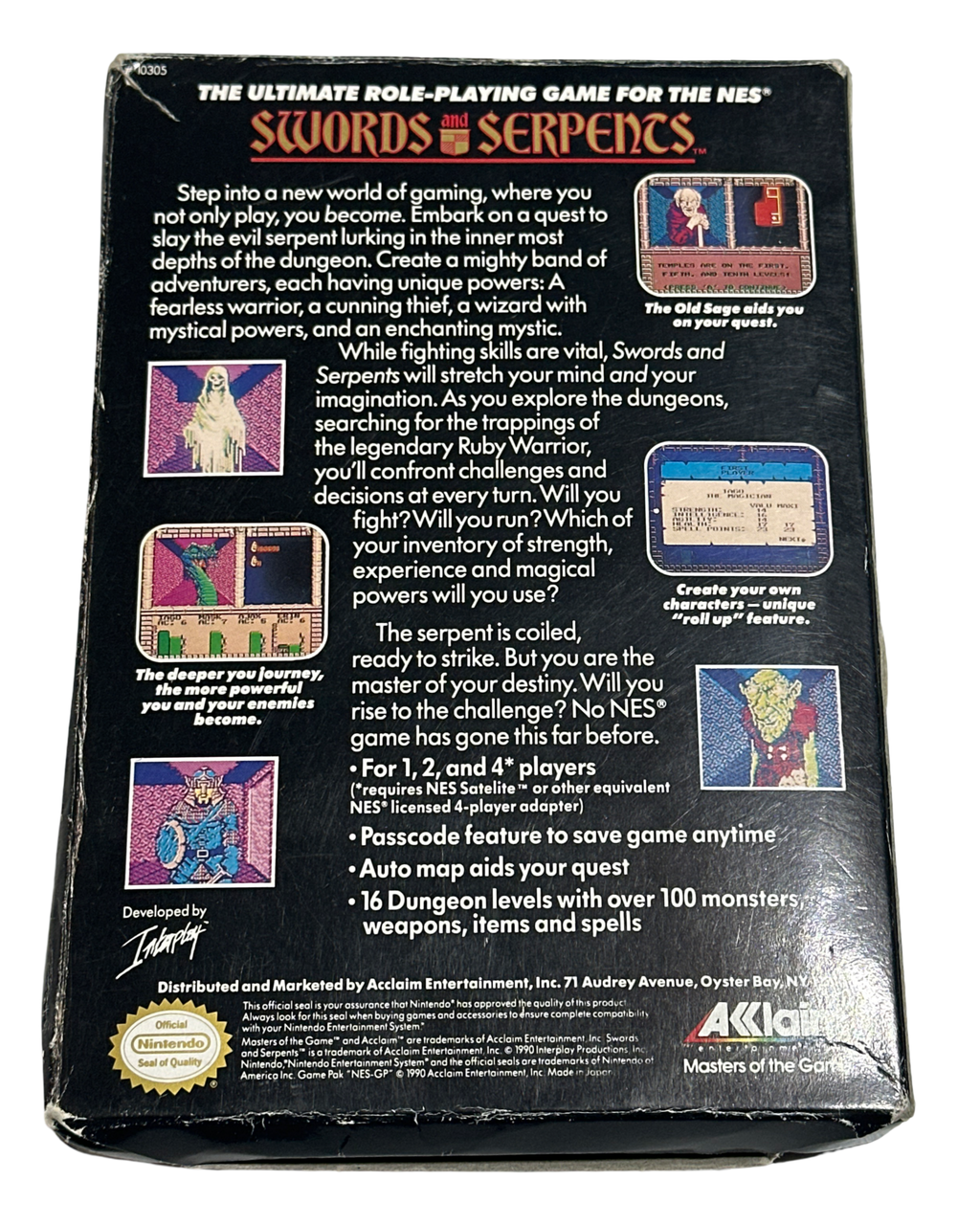 Swords and Serpents - NES