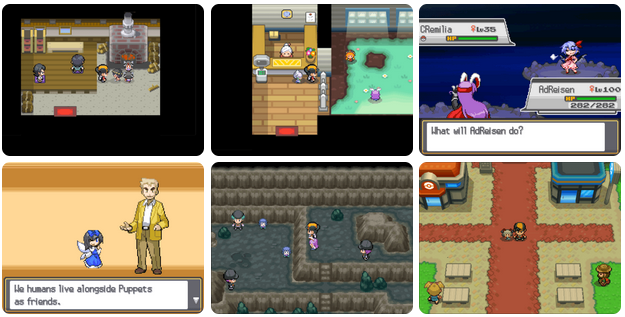 Pokemon Touhoumon HeartGold NDS Nintendo DS Custom ROM Hack Video Game