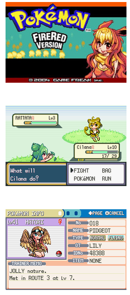 Pokemon Moemon Fire Red GBA ROM Hack Video Game Custom Gameboy Advance