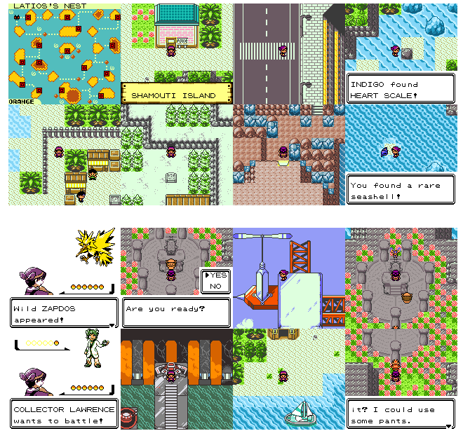 Pokemon Orange GBC ROM Hack Video Game Custom Gameboy Color