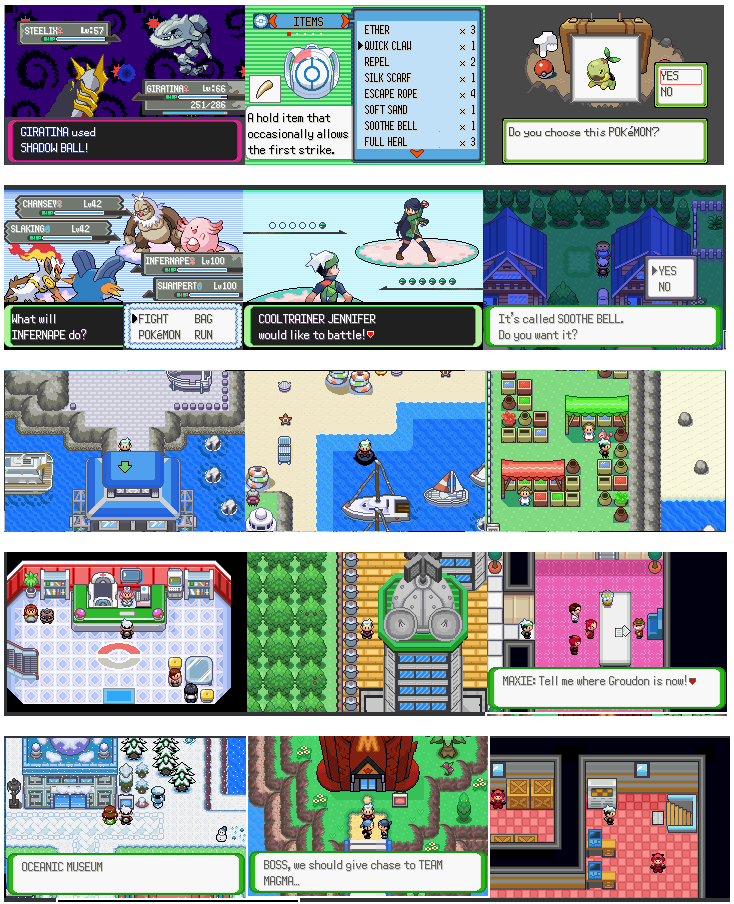 Pokemon Flora Sky GBA ROM Hack Video Game Custom Gameboy Advance