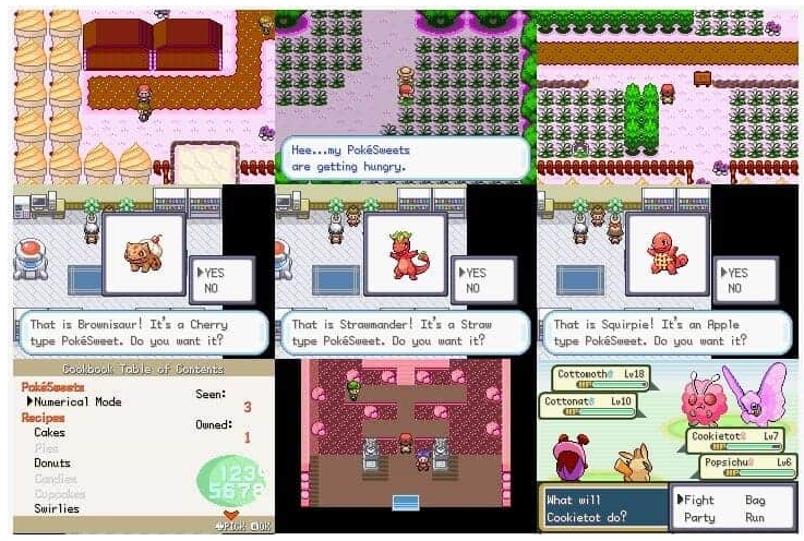Pokemon Sweet Tooth GBA ROM Hack Video Game Custom Gameboy Advance
