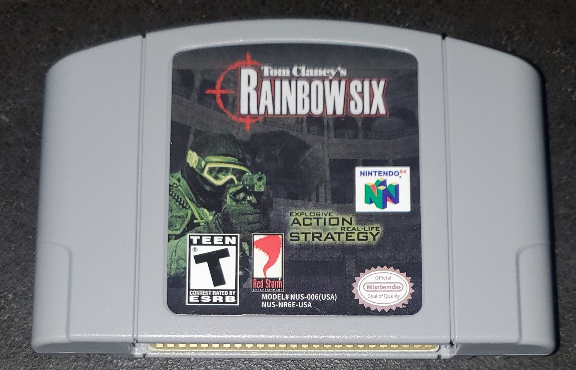Tom Clancy's Rainbow Six Nintendo 64 N64 Video Game Cartridge 1999