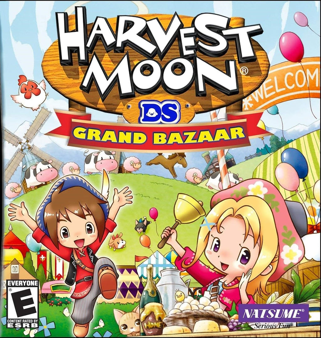 Harvest Moon DS Grand Bazaar NDS Video Game Cartridge Nintendo DS 2010