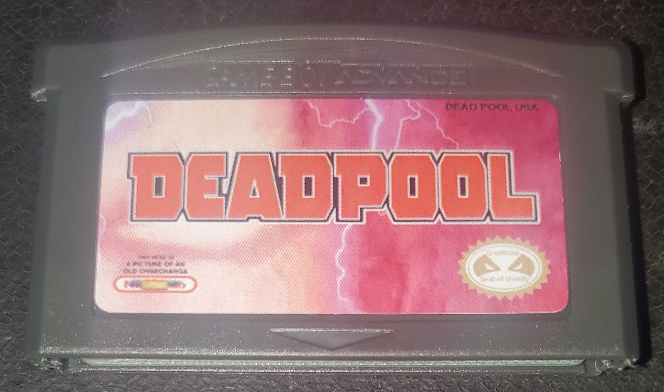 Deadpool GBA Video Game Cartridge Game Boy Advance 2019 Nintendo