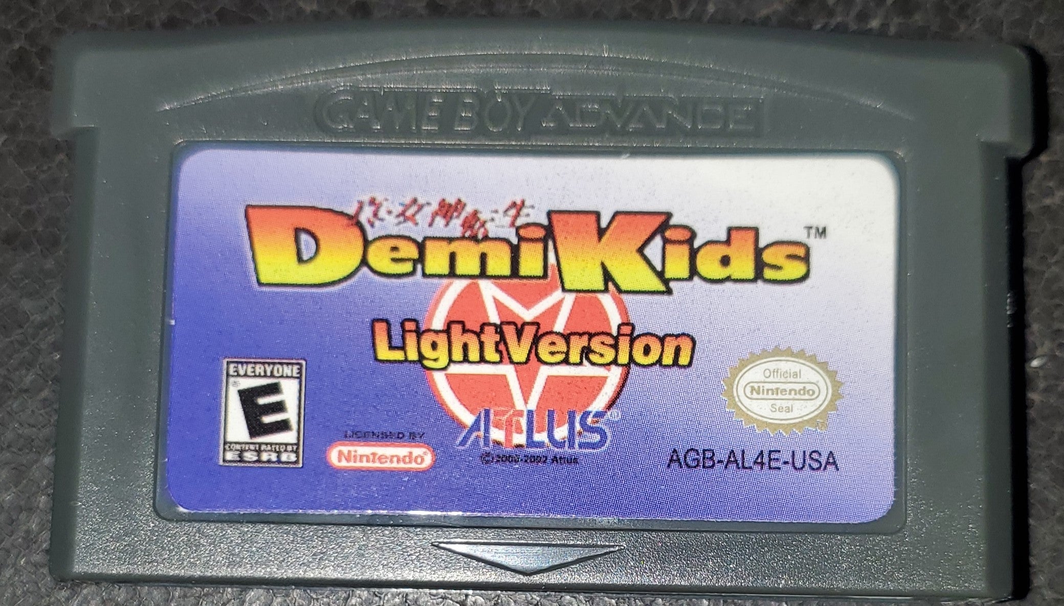 Demi Kids Light Version GBA Video Game Boy Advance Nintendo 2003